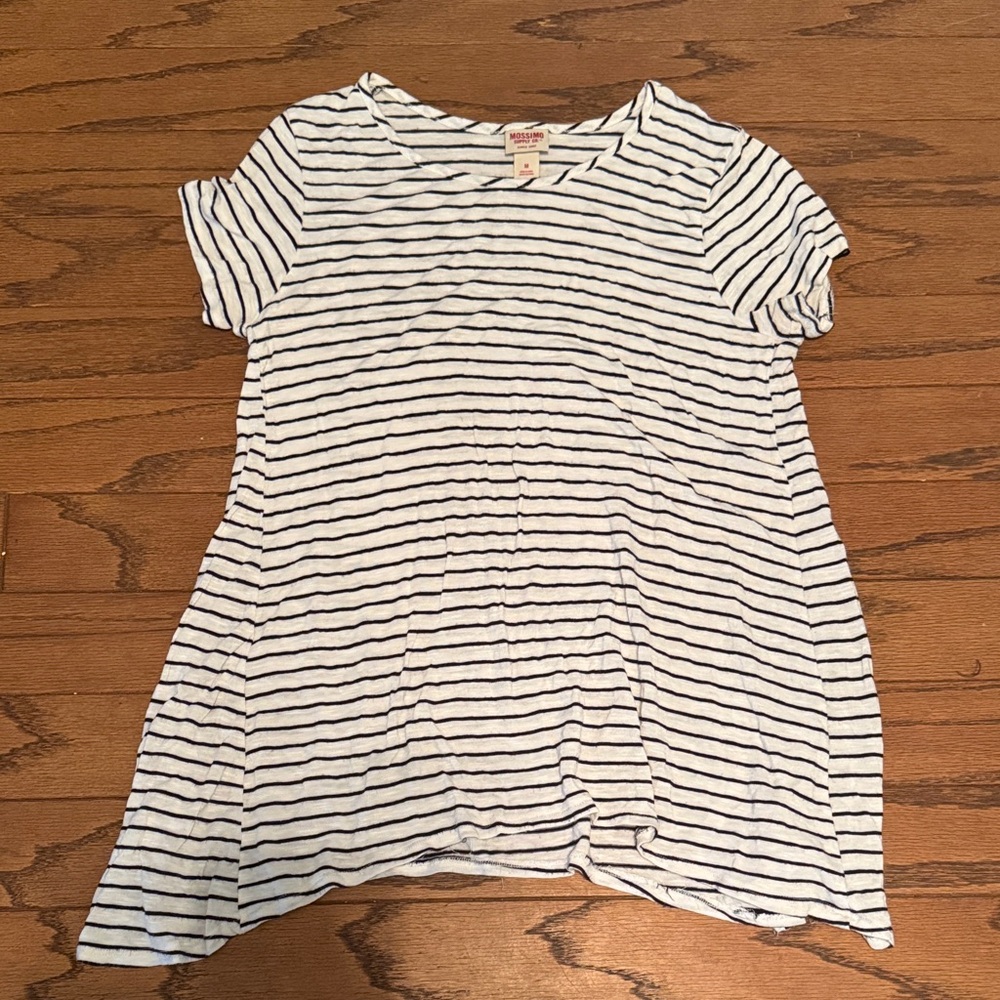 Mossimo Supply Co. Black and White Striped Tee